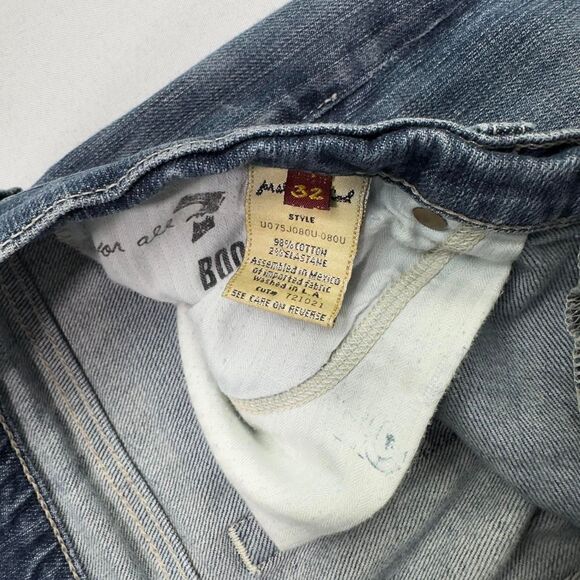 7 For All Mankind Bootcut Jeans Men’s 32x32 Blue Denim Designer Vintage - Picture 5 of 5